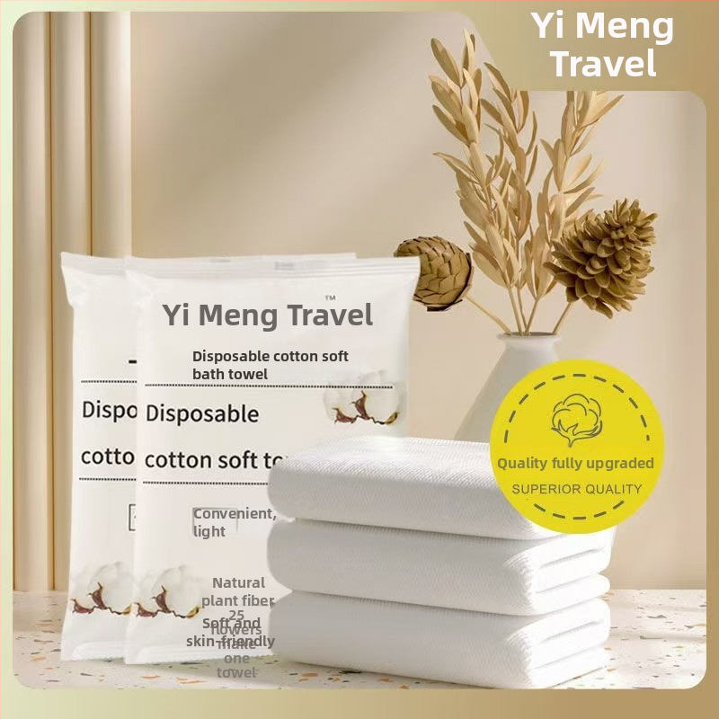 Ühekordne vannirätik - bambuskiud, 100% puuvill, 80 g/m², imavus 0–5 s, eraldi pakendatud