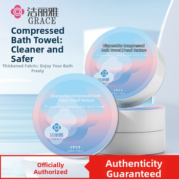 Ühekordselt kasutatav surutud vannitoa rätik, puuvillane, kiire imendumine 0-5 s