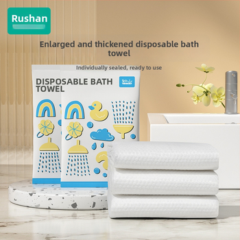 Ühekordselt kasutatav beebide vannirätik, individuaalselt pakendatud, paksenenud ja suurem, kiudmaterjal.