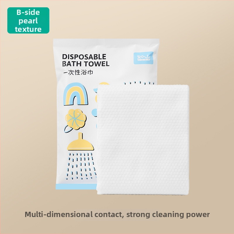 Ühekordselt kasutatav beebide vannirätik, individuaalselt pakendatud, paksenenud ja suurem, kiudmaterjal.