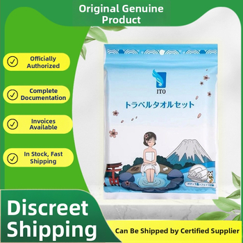 ITO Ühekordne vannikäterätide komplekt — 2 näokäterätikut ja 1 vannikäterätik; Materjal: 100% regenereeritud tselluloosi kiud; Kudumine: lihtne kude; Veetõmbumine: 5–10 s; Kõlblikkusaeg: 3 aastat