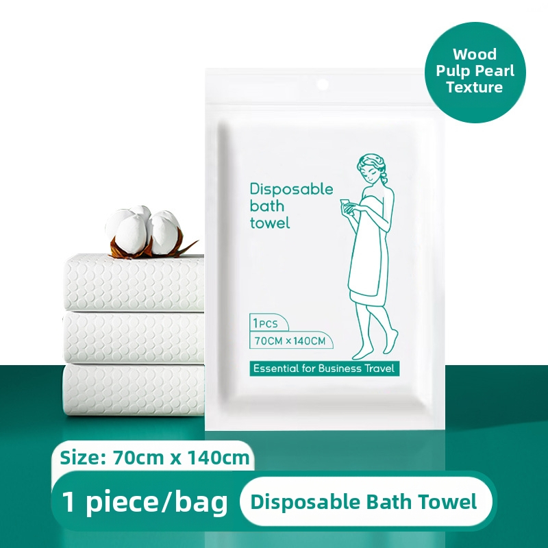 Ühekordne vannitoa rätik kohandatud logoga, taimekiududest, eraldi pakendatud, lihtne kude (plain weave), vee imendumine 11–15 s