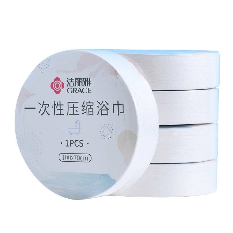 Ühekordne tihendatud vannrätik, eraldi pakendatud reisimiseks, lisaks paksem näorätik; 100% regenereeritud tselluloosi kiud; taimsed kiud; kiire imendumine 0–5 s.