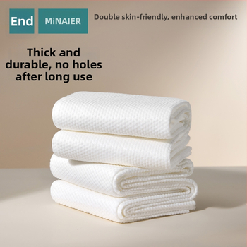 Minair ühekordne vannitoa rätik puitkiududest kiududest, 75% viskoos + 25% lyocell, lihtne kude, imavus 21–25 s