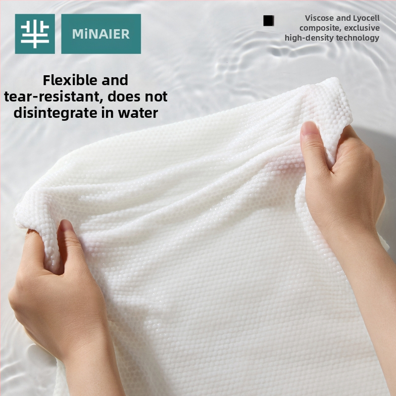 Minair ühekordne vannitoa rätik puitkiududest kiududest, 75% viskoos + 25% lyocell, lihtne kude, imavus 21–25 s