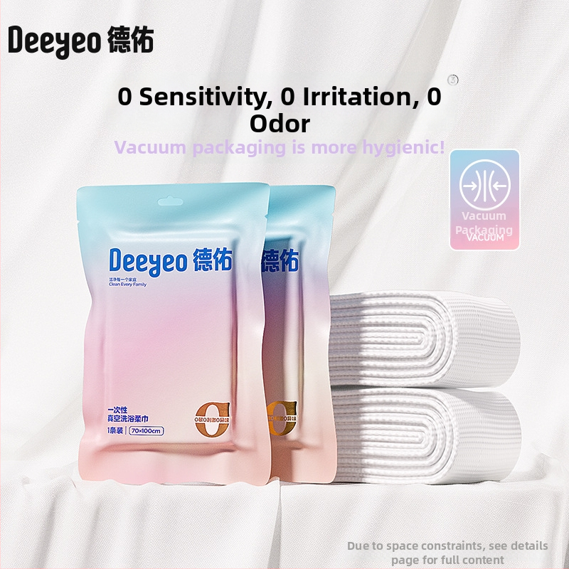 Ühekordne vaakumist vannitoarätik reisimiste ja hotellide jaoks, kaasaskantav, paksem, märja ja kuiva kasutuse jaoks, viskoosest kiududest