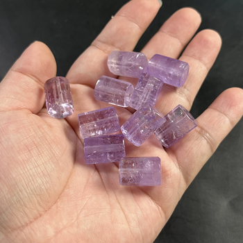 Kristāla pērlīšu rotaslietas, rokām darinātas pērlīšu krelles ar cauruļu pērlēm, sešstūra prizmas forma