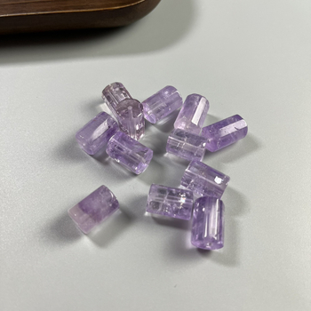 Kristāla pērlīšu rotaslietas, rokām darinātas pērlīšu krelles ar cauruļu pērlēm, sešstūra prizmas forma