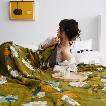 Памучно хавлиено одеяло, персонализируемо, 2000–2999 г, за пролет и есен, стил модерен минимализъм