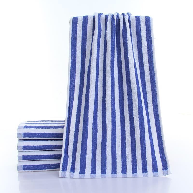 Pamut törölköző pléd, 1,1–1,5 kg, tavasz–ősz, csíkos mintázat, nyomtatás és festés a szöveten