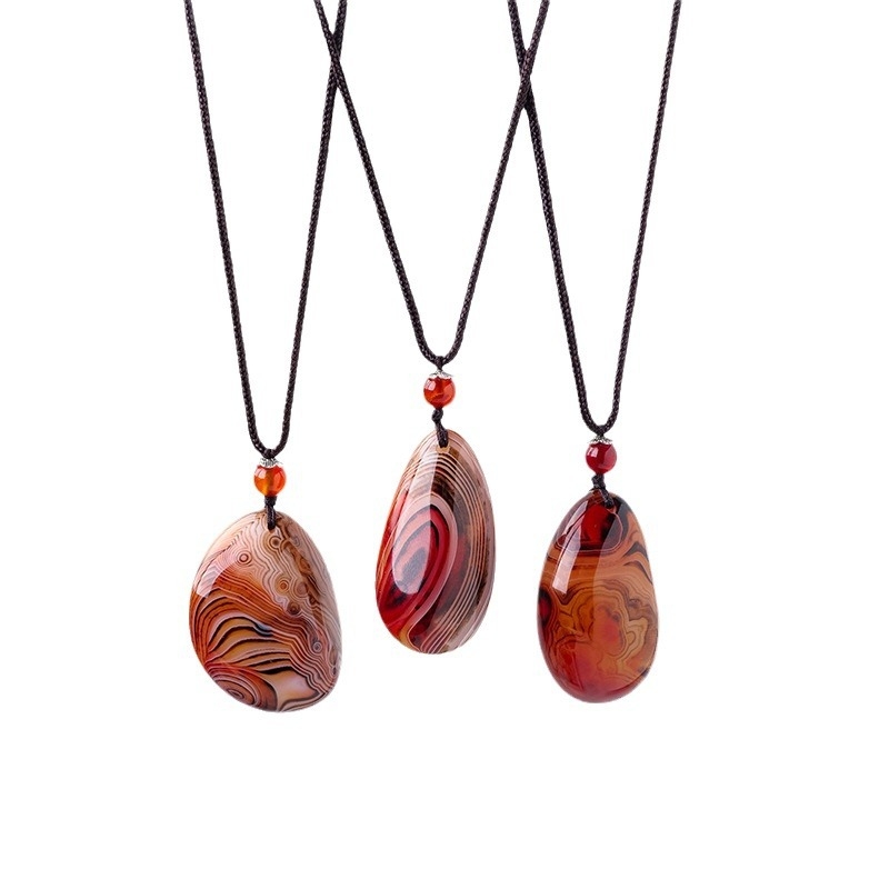 Agát Kristály medál – Appen Crystal Crafts, természetes agát kristály, kristálykő, modern minimalista dizájn, PP zacskó csomagolás