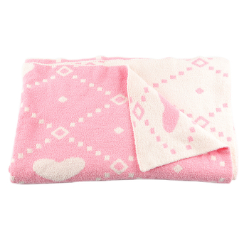 Pokrivač kauča sa srcolnim uzorkom, minimalistički stil, sve sezone, poliester deka tip ručnik, 800–1000 g