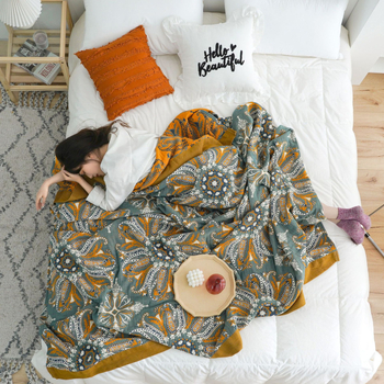 За възрастни: петслойно марлево хавлиено одеяло, 1500–1999 г, 100% памук, пролетно–есенно