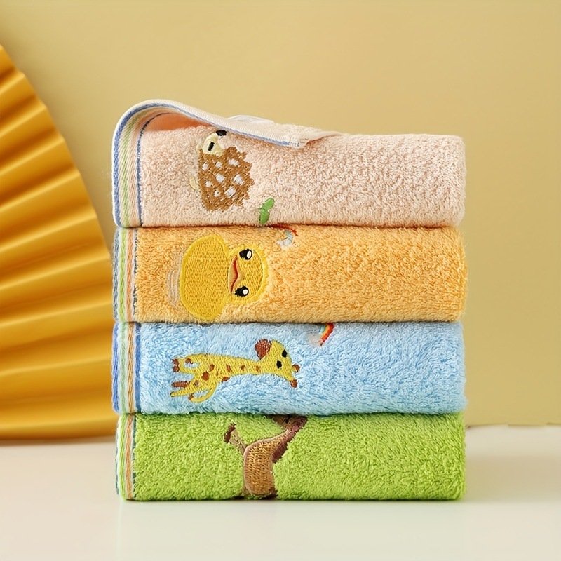 Κουρτίνα ντους για παιδιά με κέντημα με κινούμενα σχέδια σε ύφασμα από ίνες πετσέτας - Προσαρμόσιμη