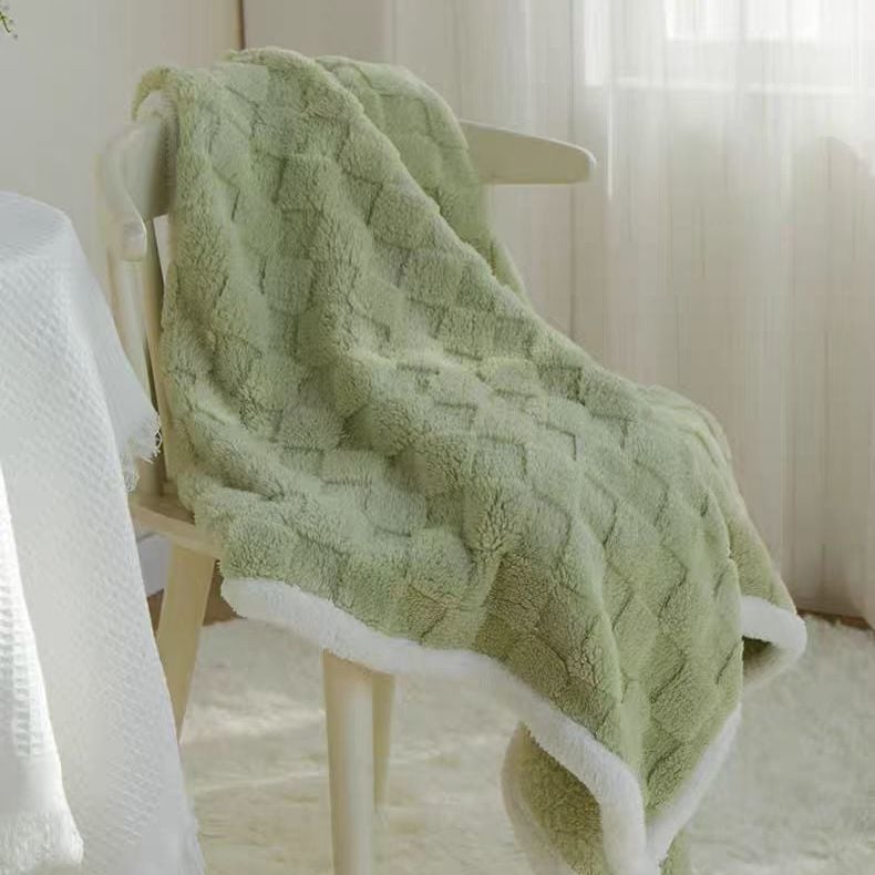 Nordijski stil lagana deka od flanel-poliester materijala, ispod 300 g, za sve sezone, za kauč ili ured