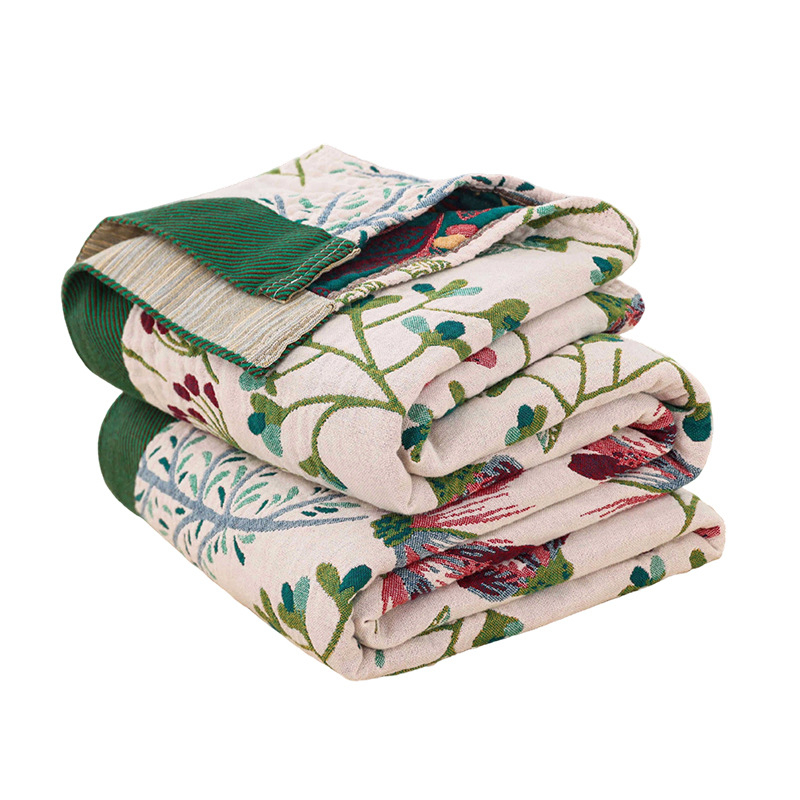 100% pamut törölköző pléd, jacquard pamut géz, reaktív festés, súly 0,55–1,0 kg, testreszabási lehetőség