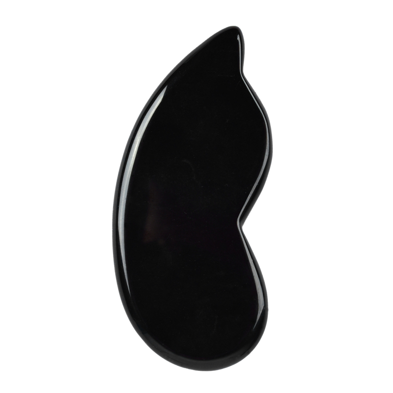 Piată de masaj din obsidian, piatră naturală de cristal brut, cod produs Zj34, marcă Sgj shi guangji, stil modern minimalist