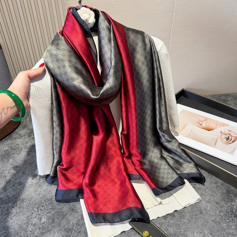 Șal de damă din mătase sintetică, vară, țesătură simplă, origine Hangzhou, de înaltă calitate, stil urban versatil