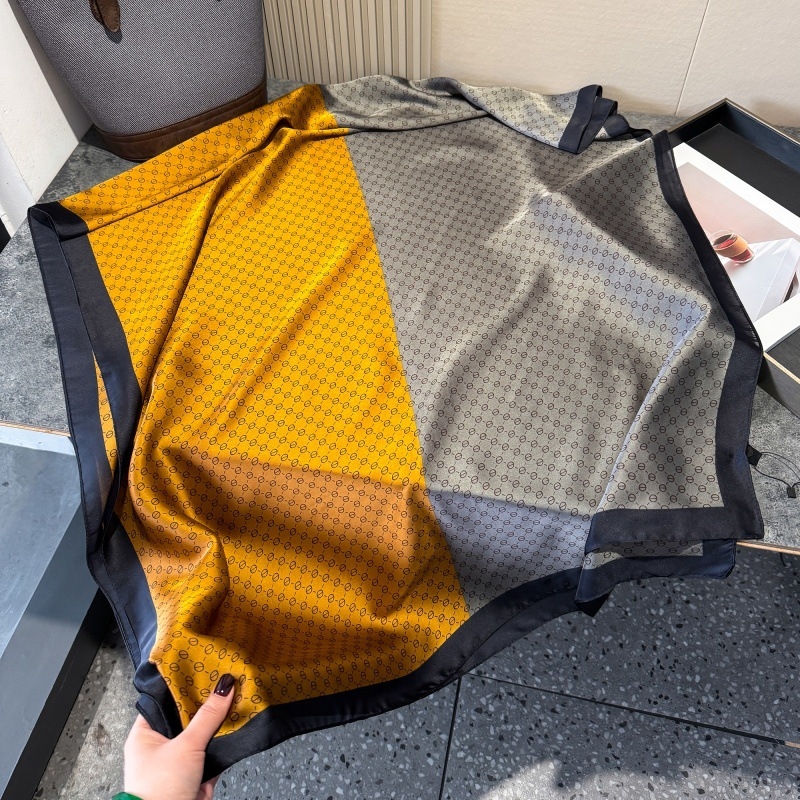 Șal de damă din mătase sintetică, vară, țesătură simplă, origine Hangzhou, de înaltă calitate, stil urban versatil