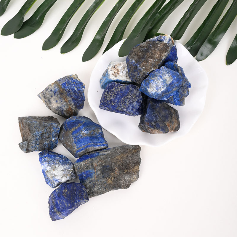 Piatră brută de lazuli natural pentru difuzor aromaterapie și ornamente decorative, stil modern minimalist, cristal brut