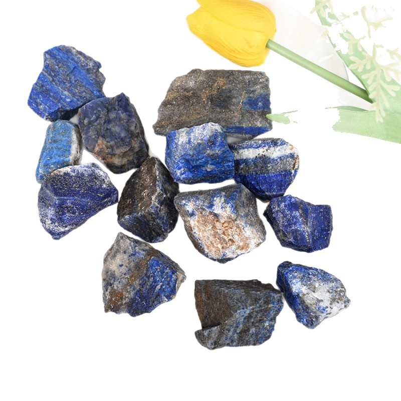 Piatră brută de lazuli natural pentru difuzor aromaterapie și ornamente decorative, stil modern minimalist, cristal brut