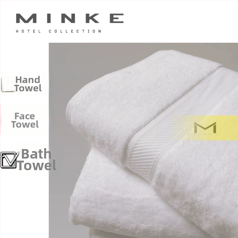 MINKE osušky na kúpeľ a tvár, bavlna, žakárová tkanina, priadza 16, hmotnosť 50–80 g