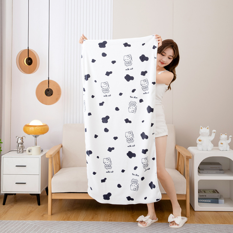 Taste 4-djelni set ručnika za kupaonicu – koralni fleece, 250 g, jednodjelna pređa, crtani dizajn