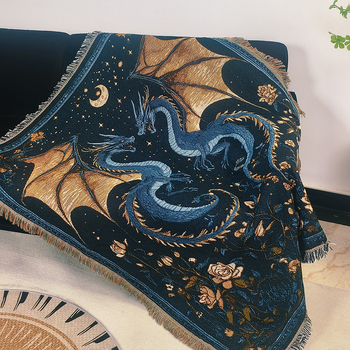 Goblen deka s resicama, ručno tkana, pravokutnog oblika, crtež likova