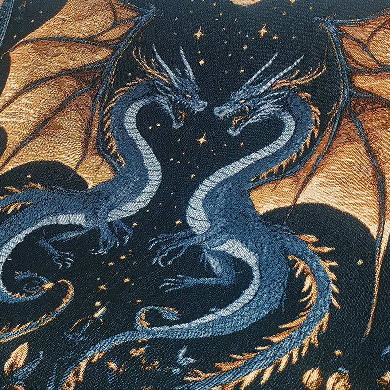 Goblen deka s resicama, ručno tkana, pravokutnog oblika, crtež likova