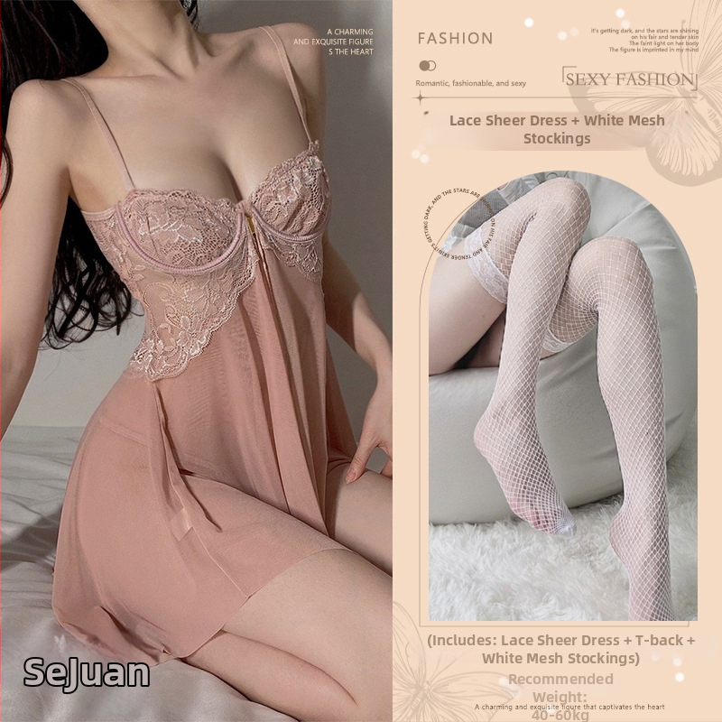 Dámsky set spodného prádla s výstužou a pančuchovými pásmi – polyester 95% čipovaná tkanina, štýl 21667392835