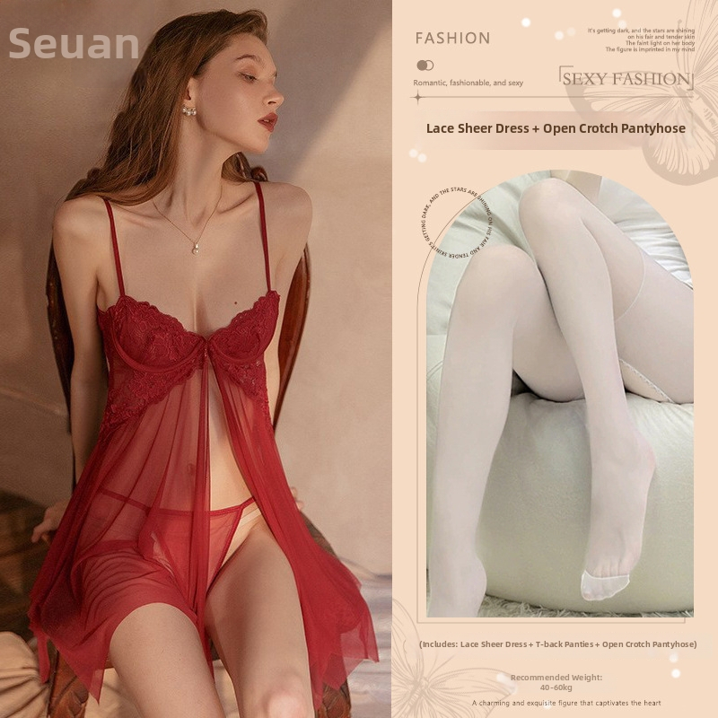 Dámsky set spodného prádla s výstužou a pančuchovými pásmi – polyester 95% čipovaná tkanina, štýl 21667392835