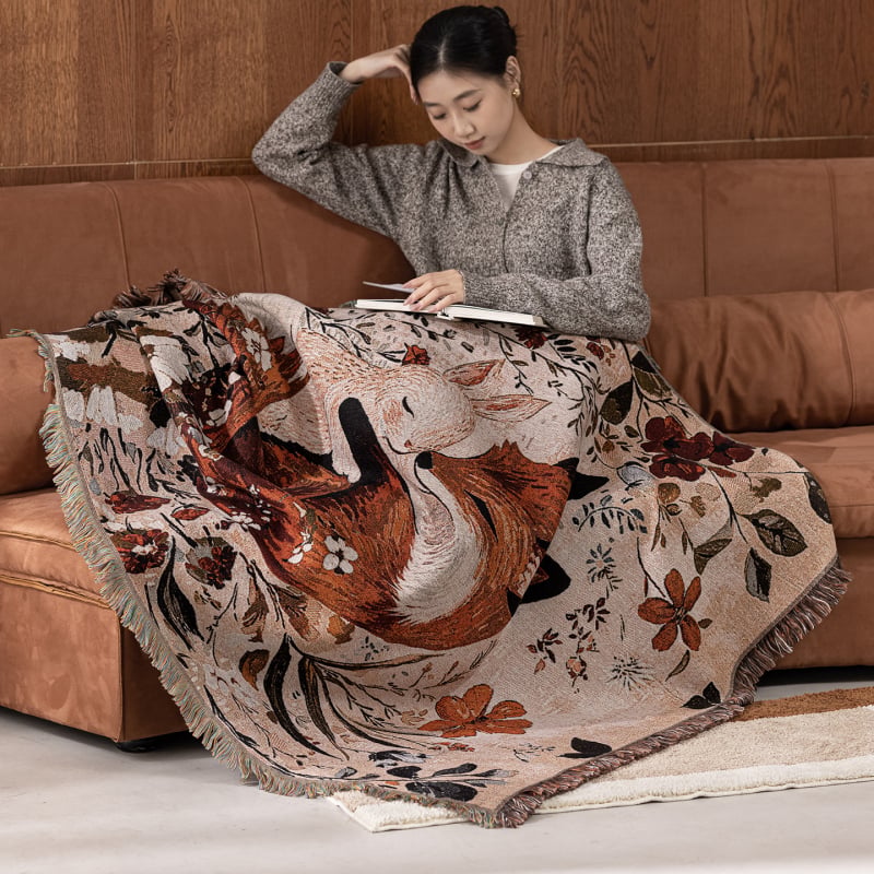 Fengwei Textile Poliester Jacquard Tkana Deka, INS Stil, 1000–1499 g, Prilagodljivo