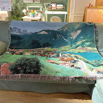 Gobeljen s nordijskim krajolikom, pamuk, pravokutni oblik, univerzalni stil, prilagođena izrada