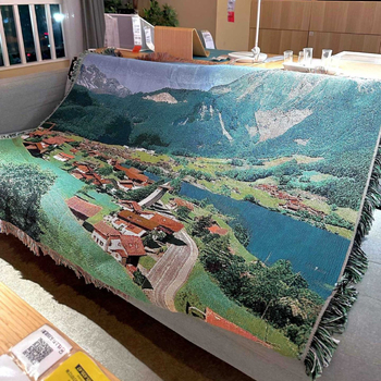 Gobeljen s nordijskim krajolikom, pamuk, pravokutni oblik, univerzalni stil, prilagođena izrada