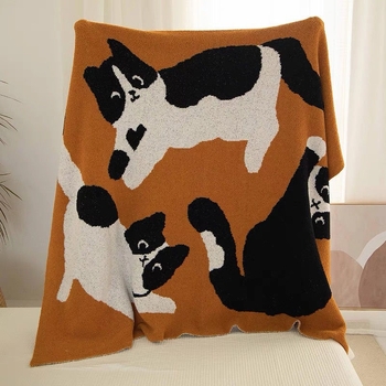 Pokrivač s originalnom ilustracijom | poliester | masa 1000–1499 g | uzorak biljke i cvijeće | mogućnost prilagođavanja