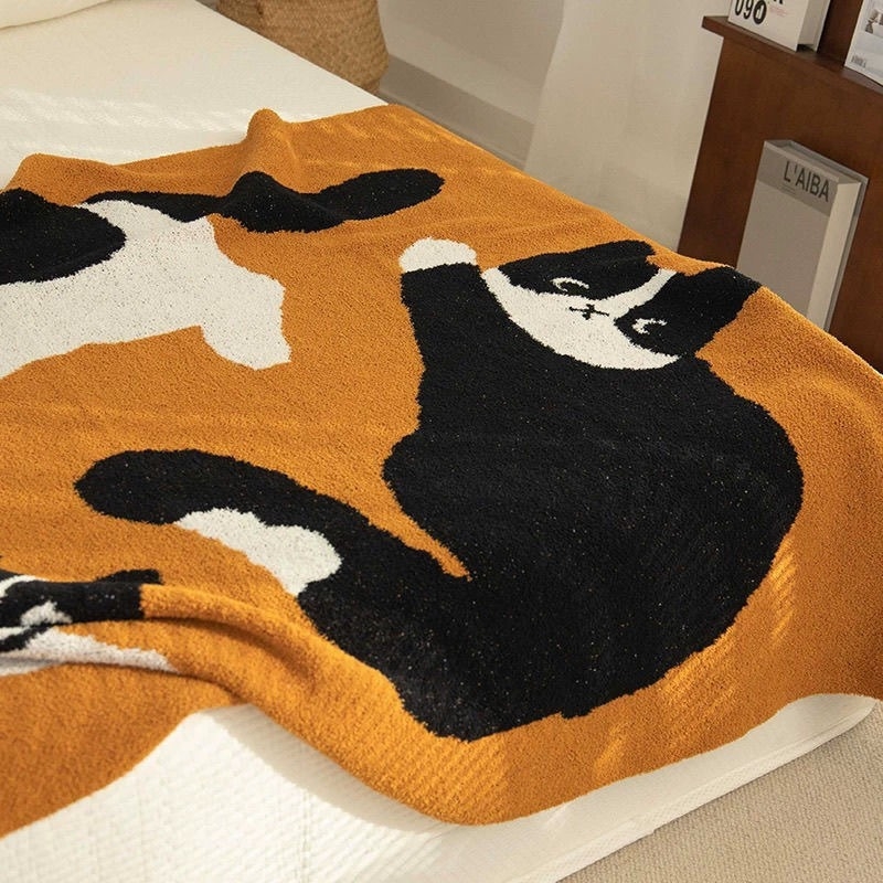 Pokrivač s originalnom ilustracijom | poliester | masa 1000–1499 g | uzorak biljke i cvijeće | mogućnost prilagođavanja