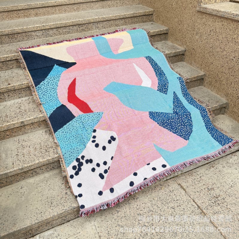 Nordic Sicily tapiserija deka – INS stil, poliester, 800–999 g, četiri godišnja doba, visoka kvaliteta