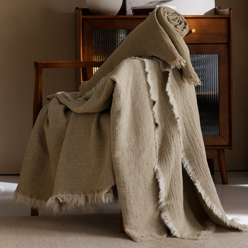 Wallen višenamjenska deka – prugasti uzorak, jednostavan i moderan stil, za proljeće i jesen