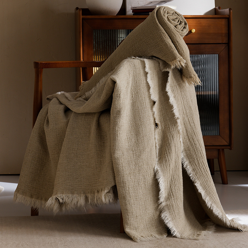 Wallen višenamjenska deka – prugasti uzorak, jednostavan i moderan stil, za proljeće i jesen