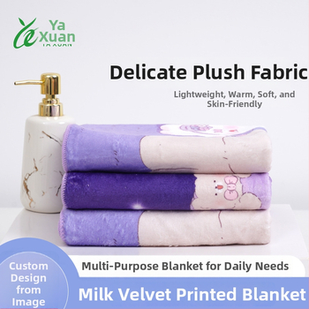 Poliesterska frotir deka s karikaturnim uzorkom, 300 gsm, za proljeće i jesen, prilagodljivo procesiranje.