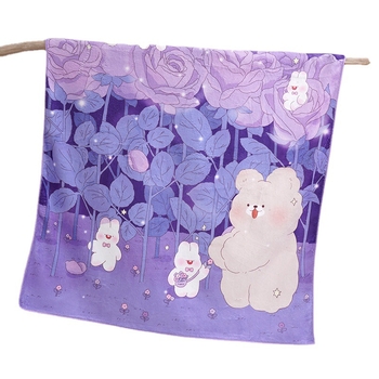 Poliesterska frotir deka s karikaturnim uzorkom, 300 gsm, za proljeće i jesen, prilagodljivo procesiranje.