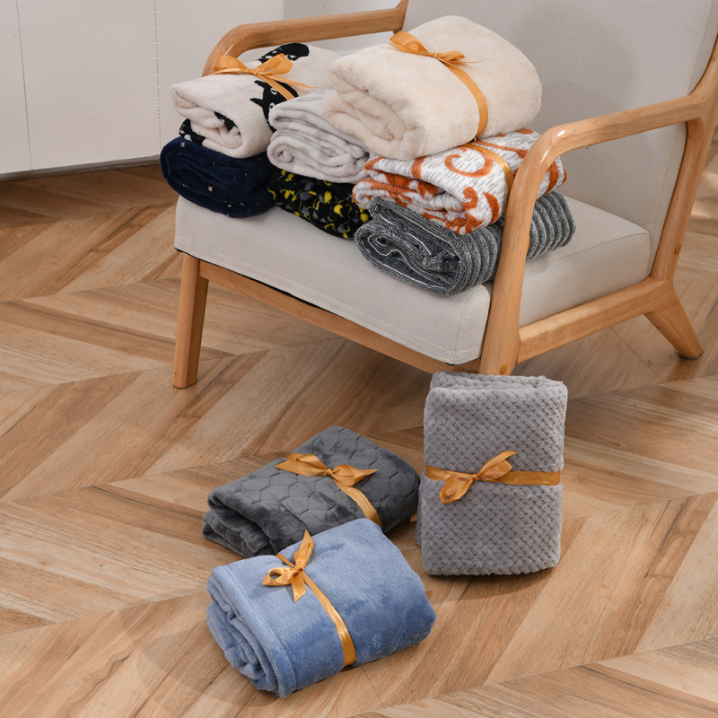 Flanel deka za uredski odmor, jednostavni uzorak, 200–350 g, proljeće i jesen