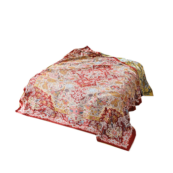 Törölközőből készült pléd, 100% pamut, 1,1–1,5 kg, nyárra, táj mintázat