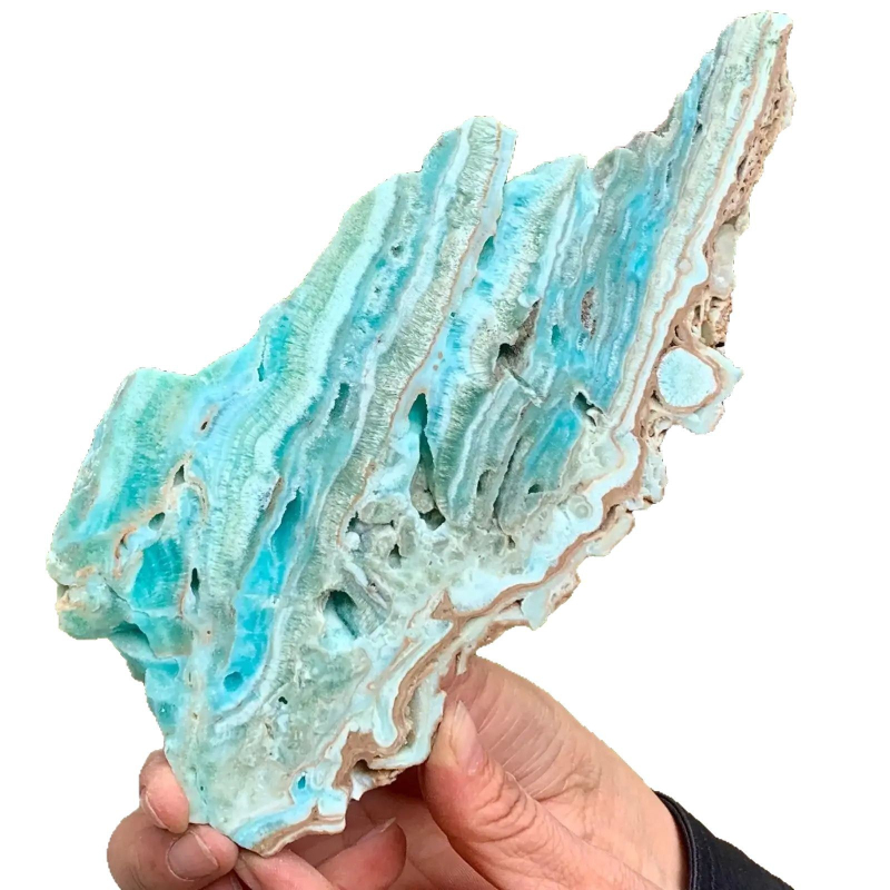 Zeleni prirodni kristalni rez za stolnu dekoraciju, nerafinirani mineralni uzorak