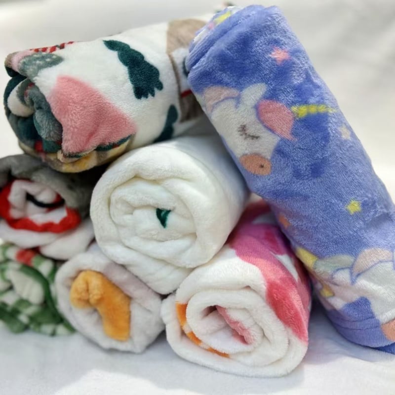 Ćebe za kućne ljubimce i uredski odmor, 1,2 m, koralni baršun flanel, debeli pokrivač