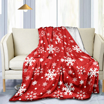 Fan xi flanel deka — topla, uzorak snježne pahulje, 270gsm, zima
