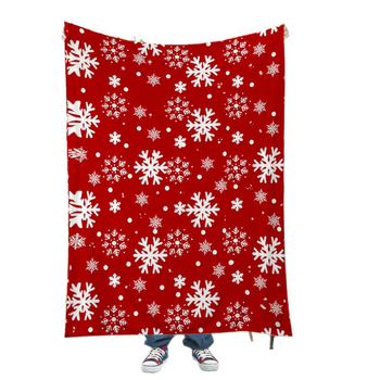 Fan xi flanel deka — topla, uzorak snježne pahulje, 270gsm, zima