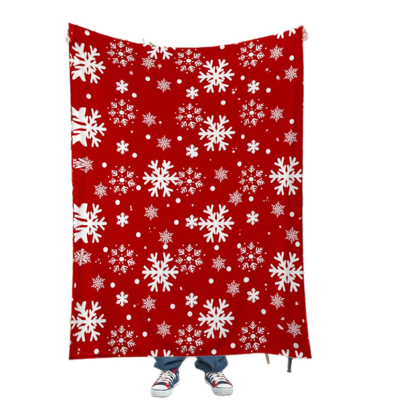 Fan xi flanel deka — topla, uzorak snježne pahulje, 270gsm, zima