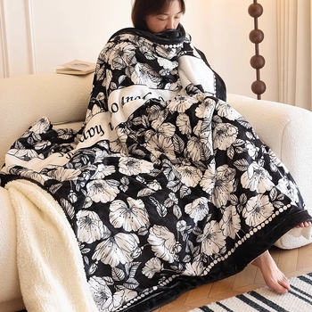 Dekica u Francuskom stilu, lagani luksuz, uzorak biljke i cvijeća, poliester tkanina, 420–430 g/m2, mogućnost prilagođavanja