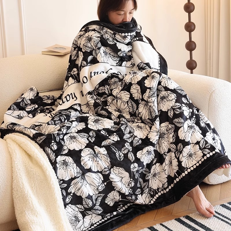 Dekica u Francuskom stilu, lagani luksuz, uzorak biljke i cvijeća, poliester tkanina, 420–430 g/m2, mogućnost prilagođavanja